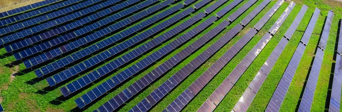Utility-scale solar farm
